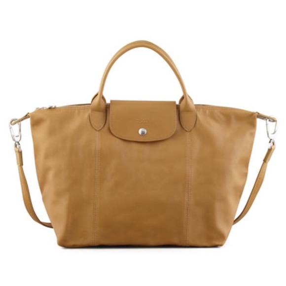 NEW Longchamp Le Pliage Leather Cuir XL Camel Tote NEW Longchamp Le Pliage Leather Cuir XL Camel Tote